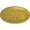 Ekena Millwork Luton Ceiling Medallion (Fits Canopies up to 3 1/2"), Hand-Painted Rich Gold, 21"OD x 2"P CM21LURGS - alternate 4